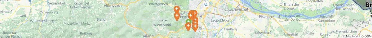 Map view for Pharmacies emergency services nearby Kaltenleutgeben (Mödling, Niederösterreich)